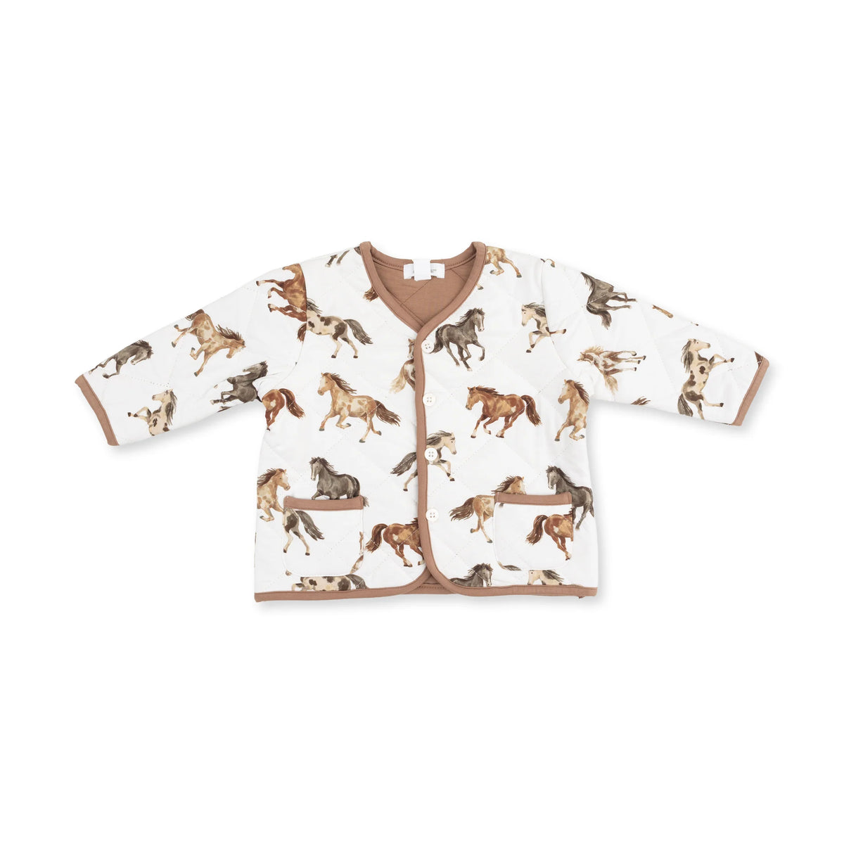 Wild Horses  Quilted V Neck Jacket