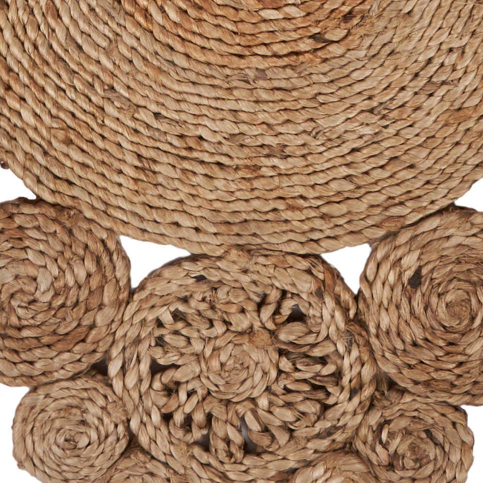 LR Home - Connected Jute Circles Table Runner