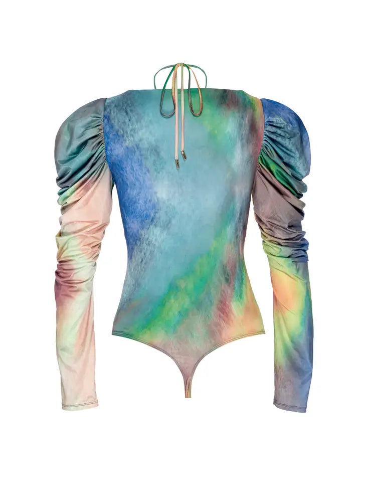 AFRM - Coppelia Bodysuit - Multi Watercolor