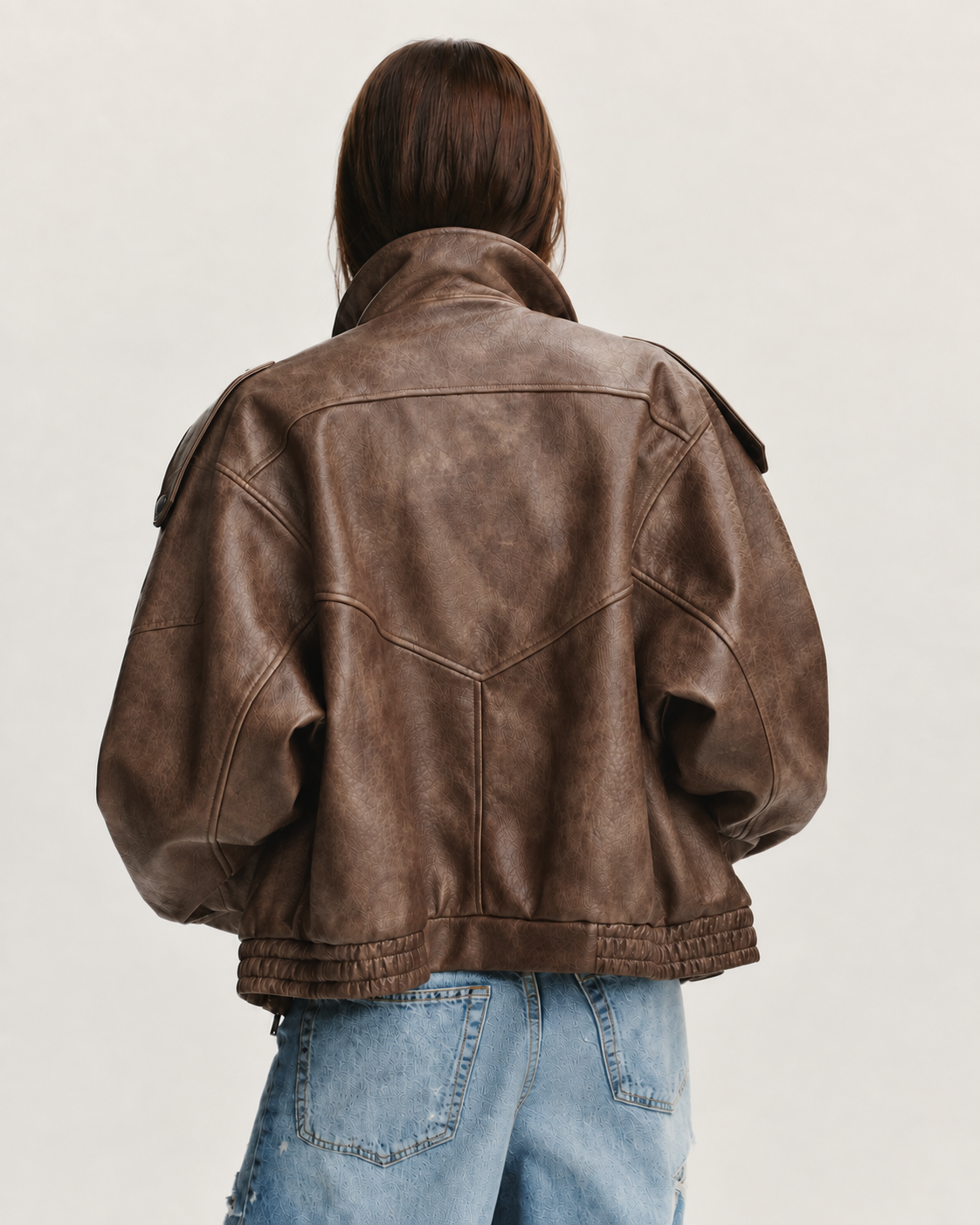 J LINE | LUZINA - OVERSIZED LEATHER BIKER JACKET