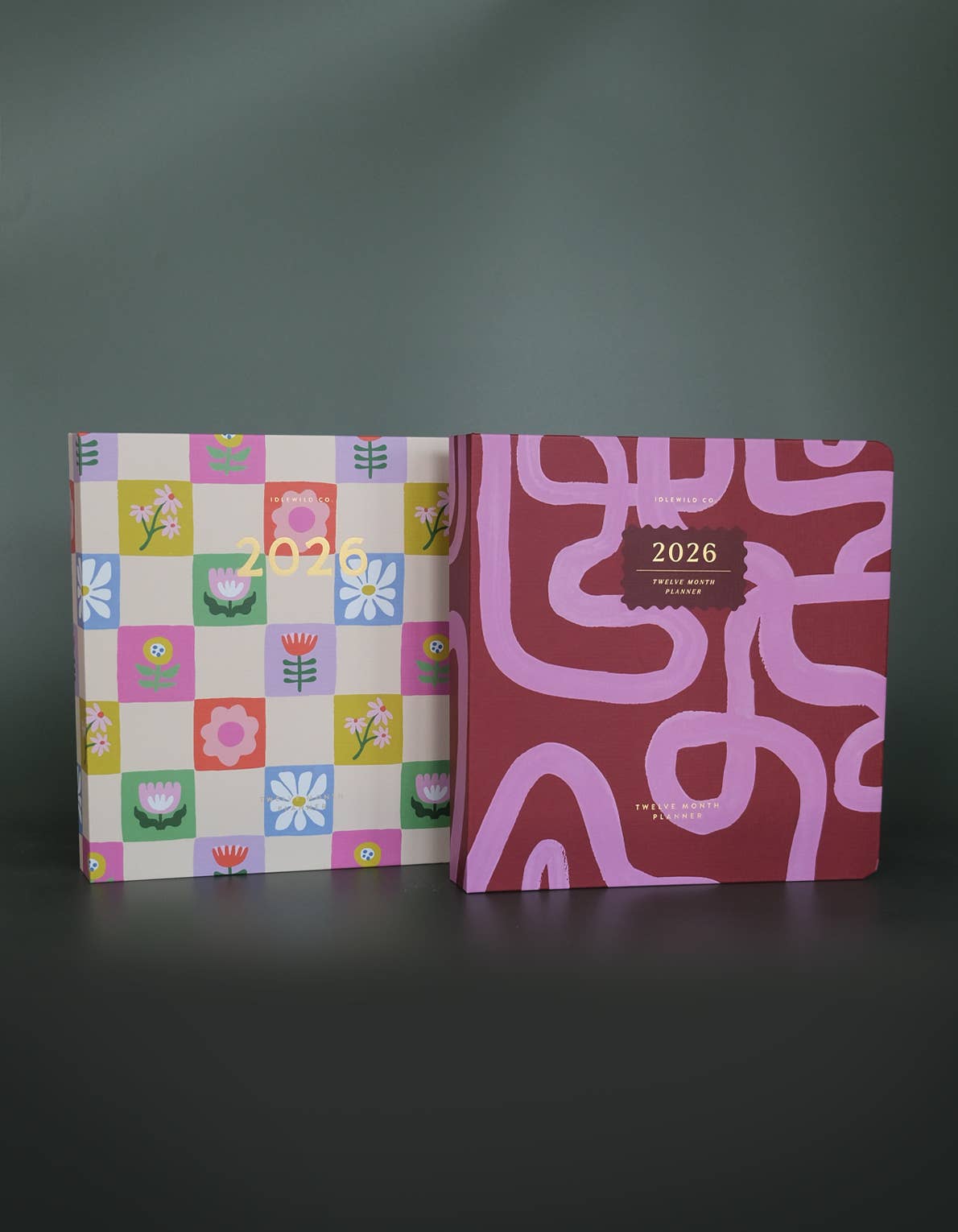 Idlewild Co. - 2026 Hardcover Planner, Magenta Squiggle