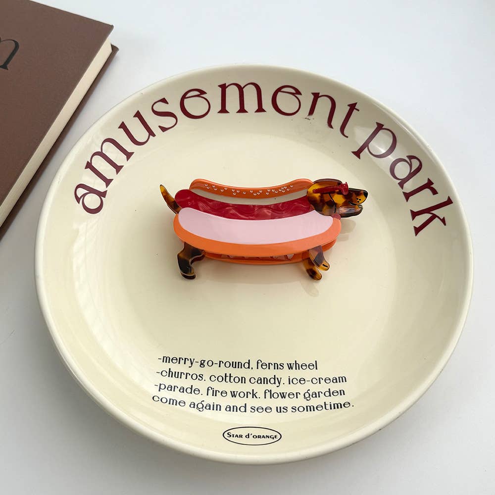 SoapElenGlen - Whimsical Dachshund in Outfits Hair Claws