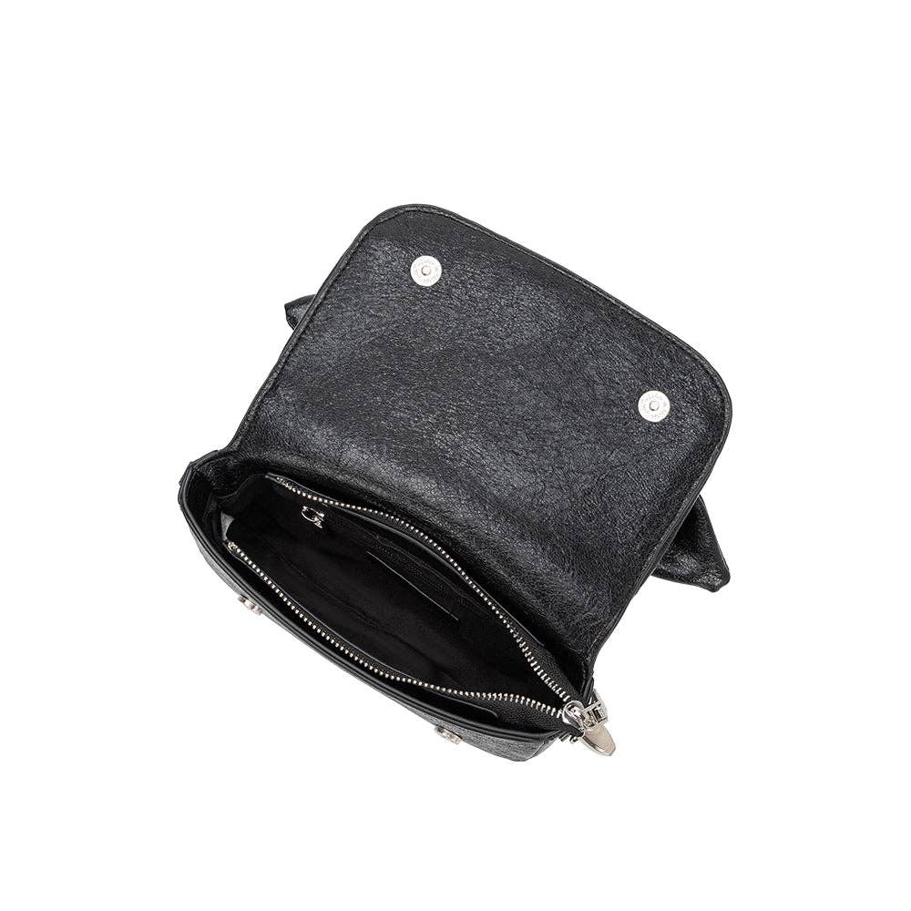 Melie Bianco - Faye Black Recycled Vegan Crossbody Bag