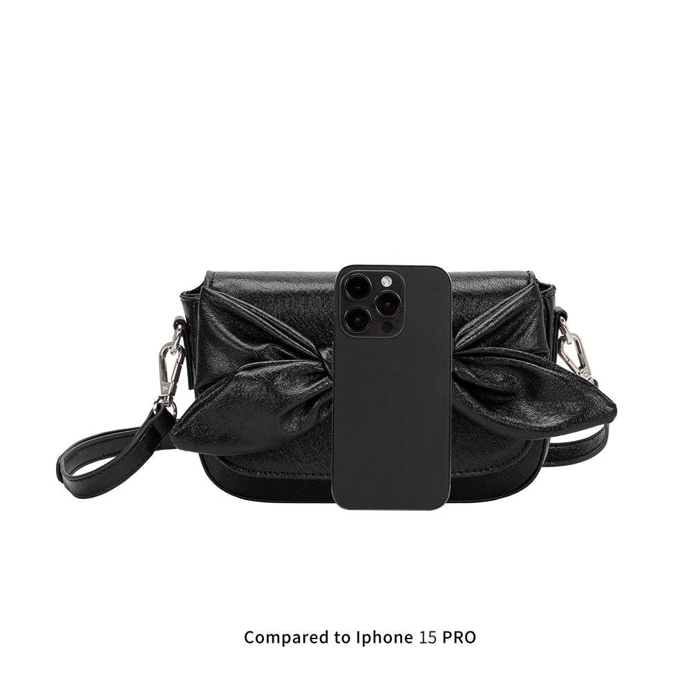 Melie Bianco - Faye Black Recycled Vegan Crossbody Bag