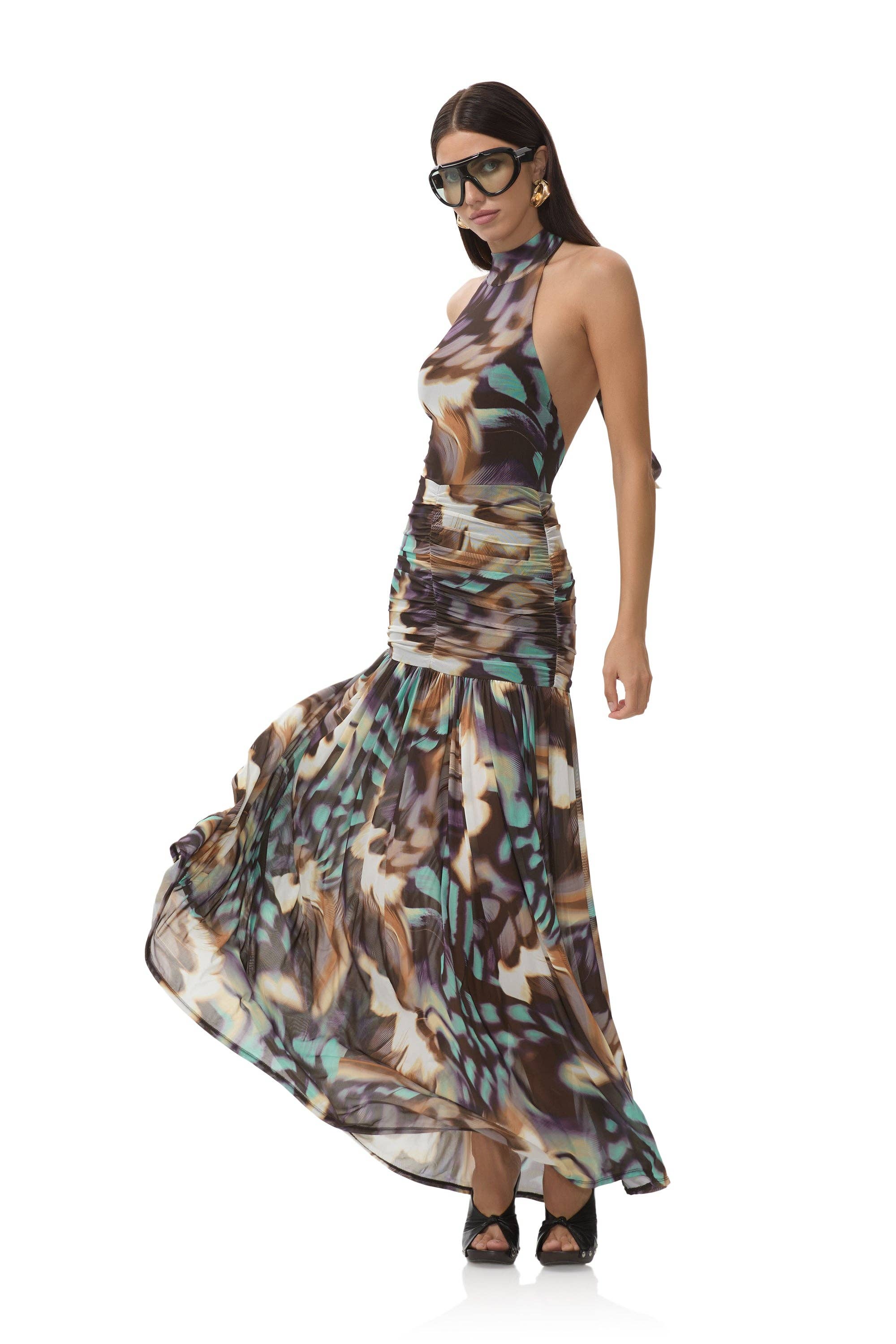 AFRM - Cromwell Dress - Feather Swirl