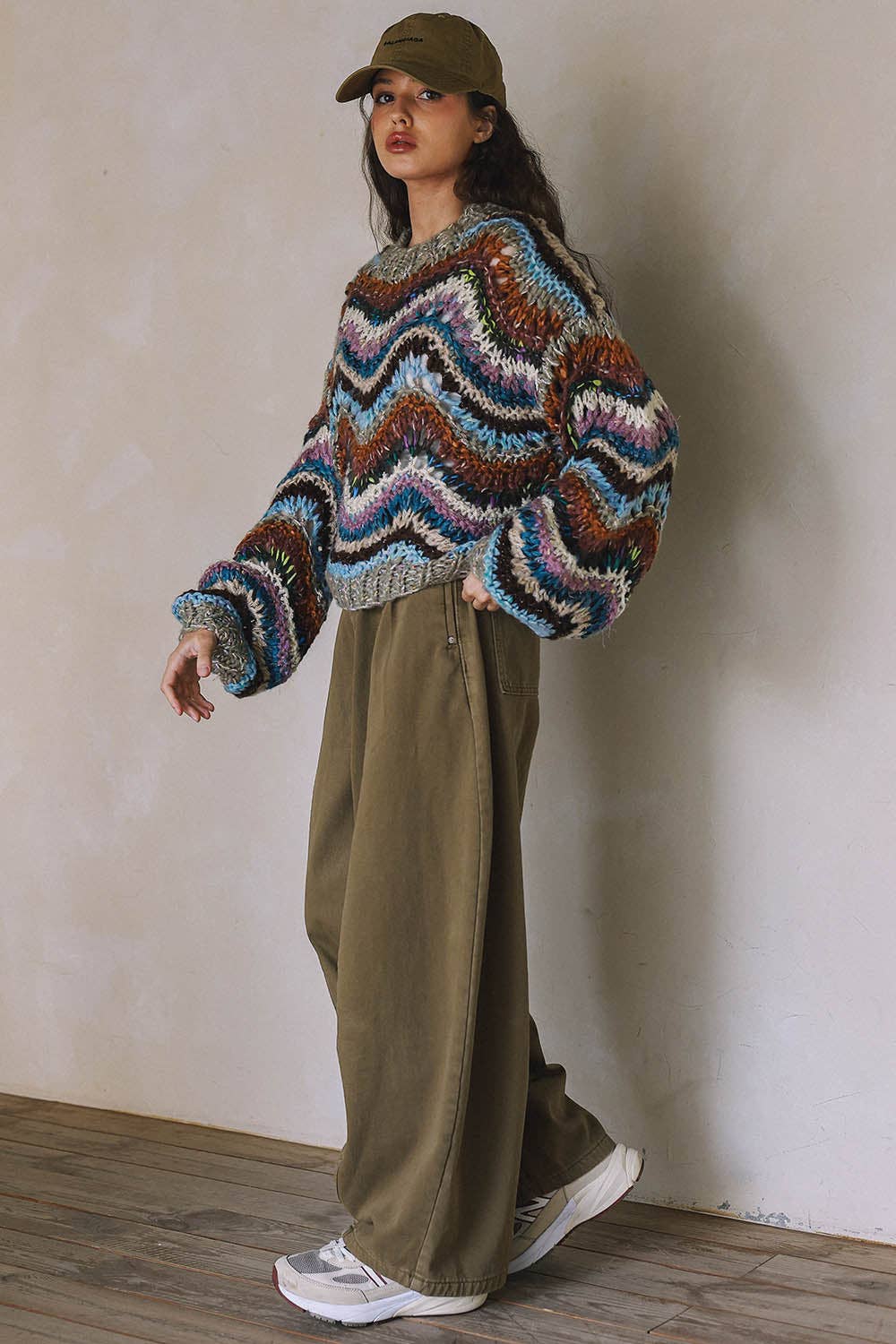blisblis - HAND KNIT MULTICOLOR  SWEATER T0026