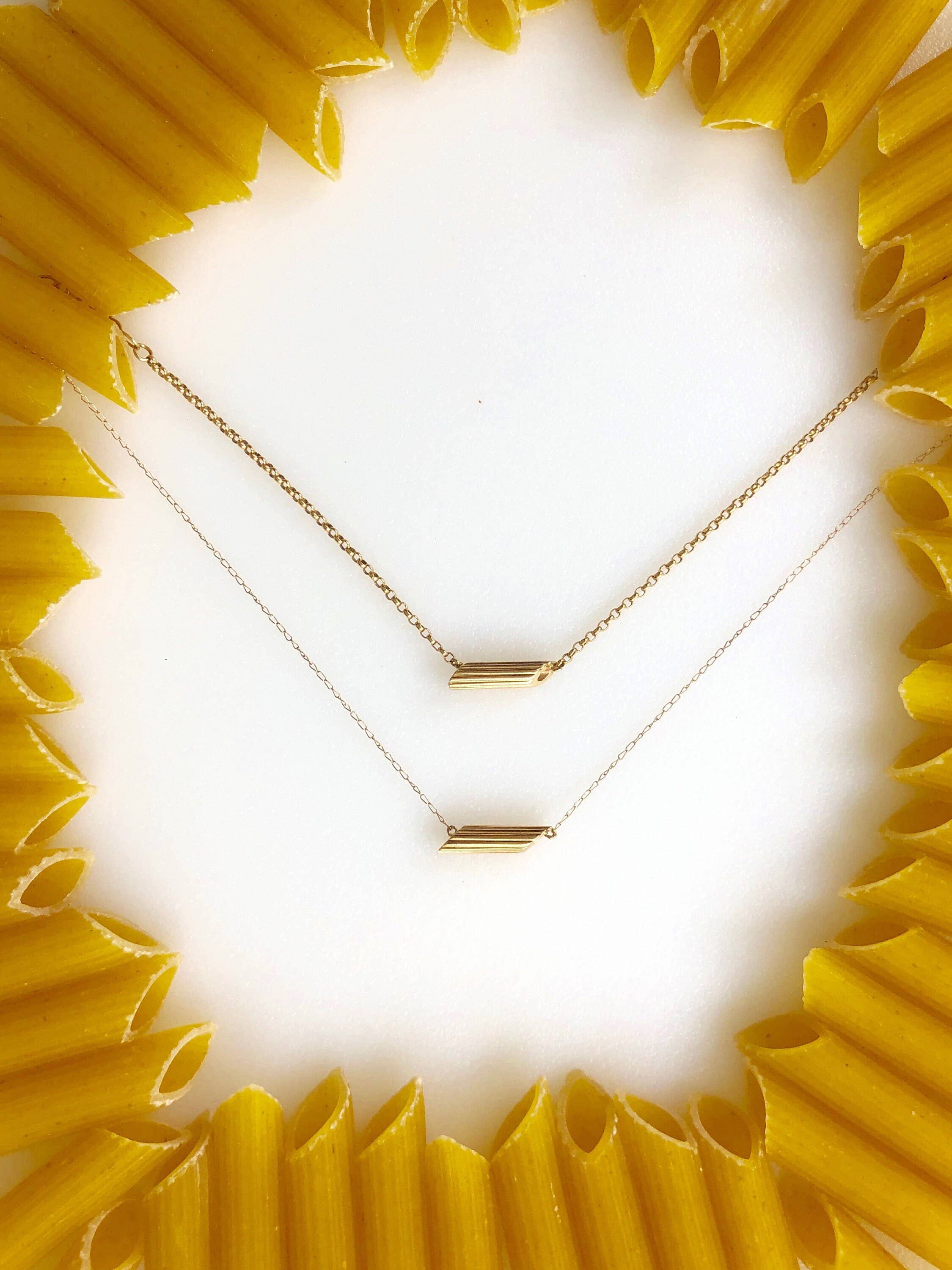 Delicacies Jewelry - Mini Penne Pasta Necklace