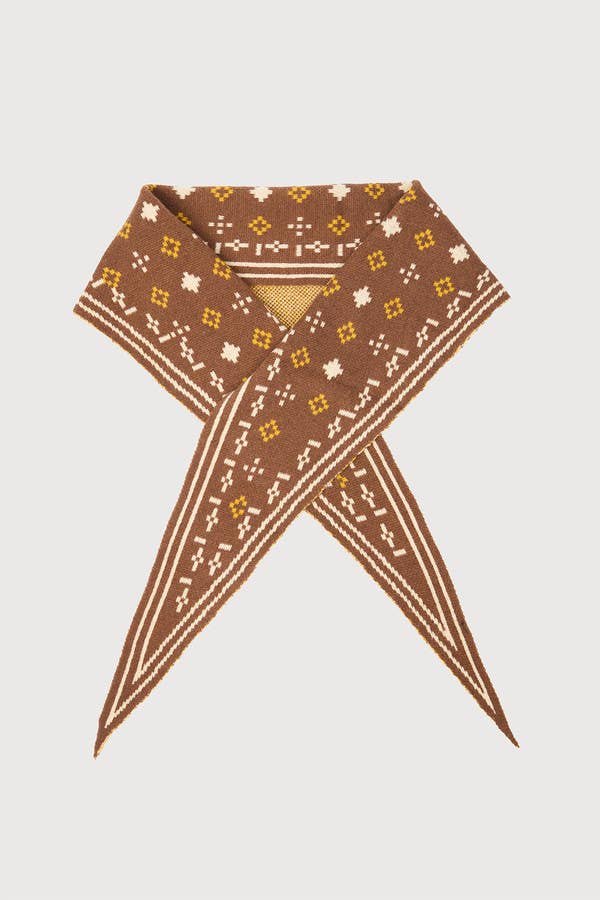 SAACHI - Foulard Knit Triangle Scarf