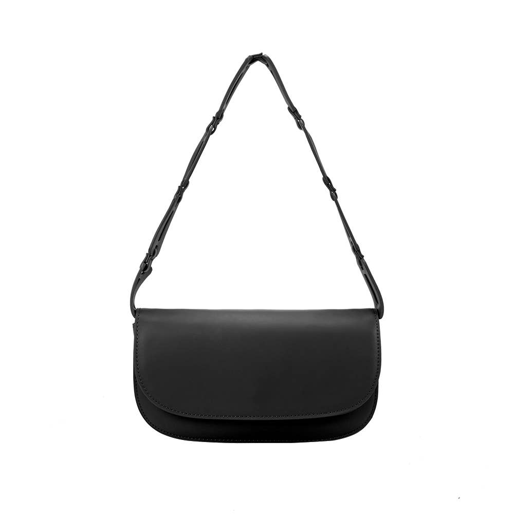 Melie Bianco - Inez Black Recycled Vegan Shoulder Bag