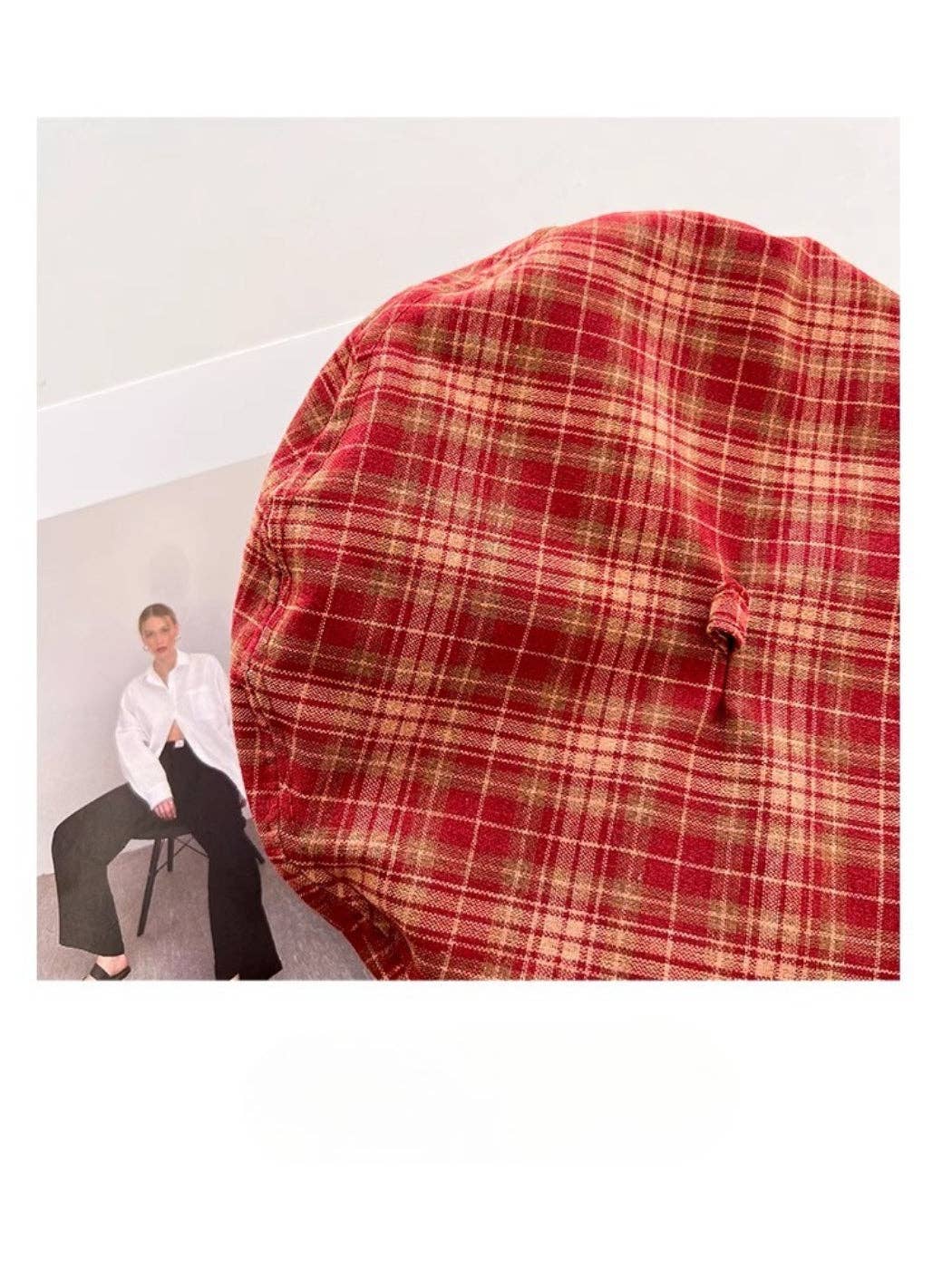 Funkyrel® Atzbranding Limited - Haila - Plaid Patch Casual Beret Hat