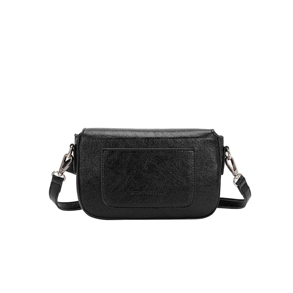 Melie Bianco - Faye Black Recycled Vegan Crossbody Bag