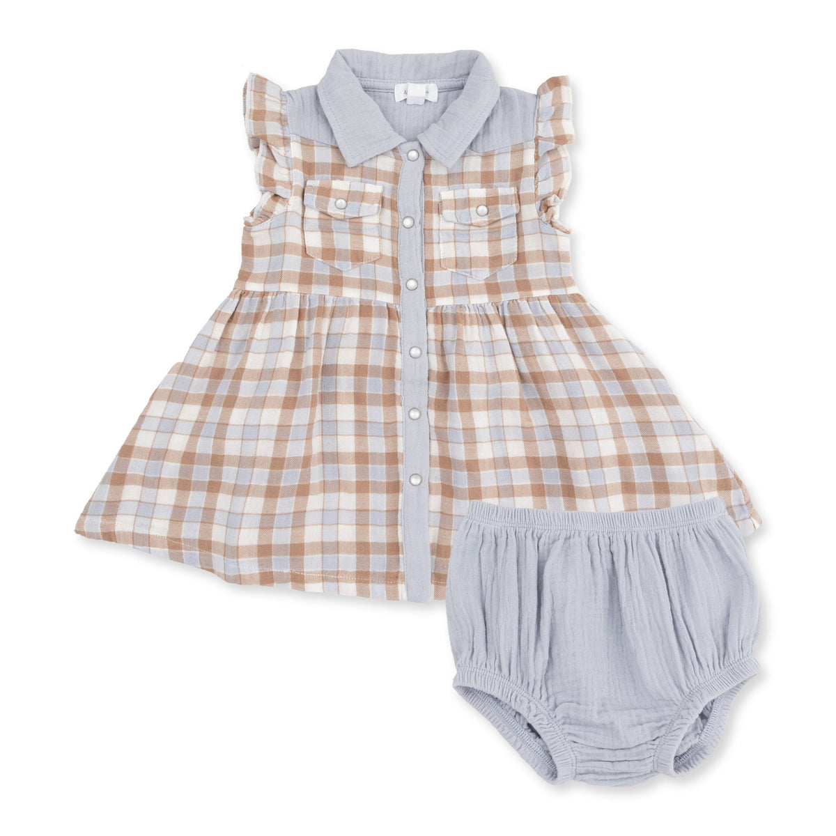 Wild Horses  Long Sleeve Ruffle Bodysuit Dress