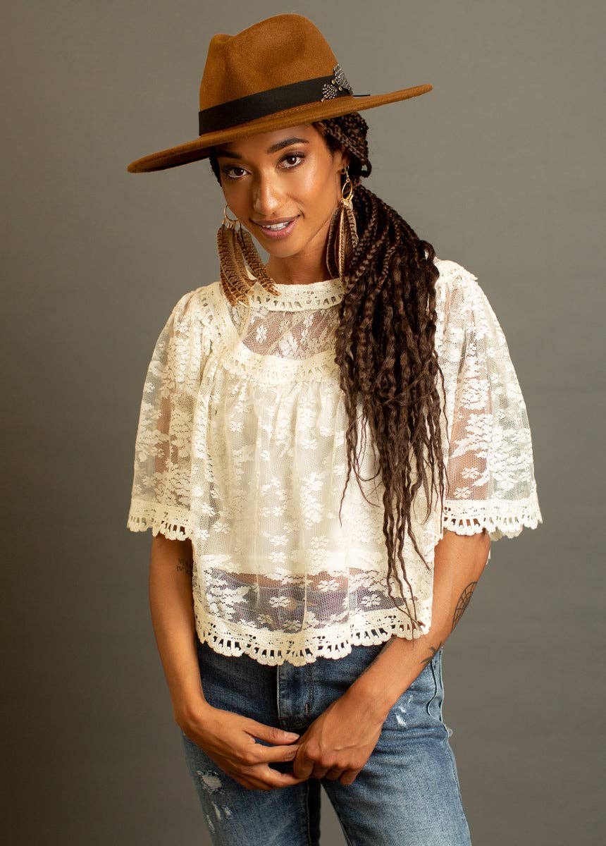 Joyfolie - Women's Erica Top in Cream