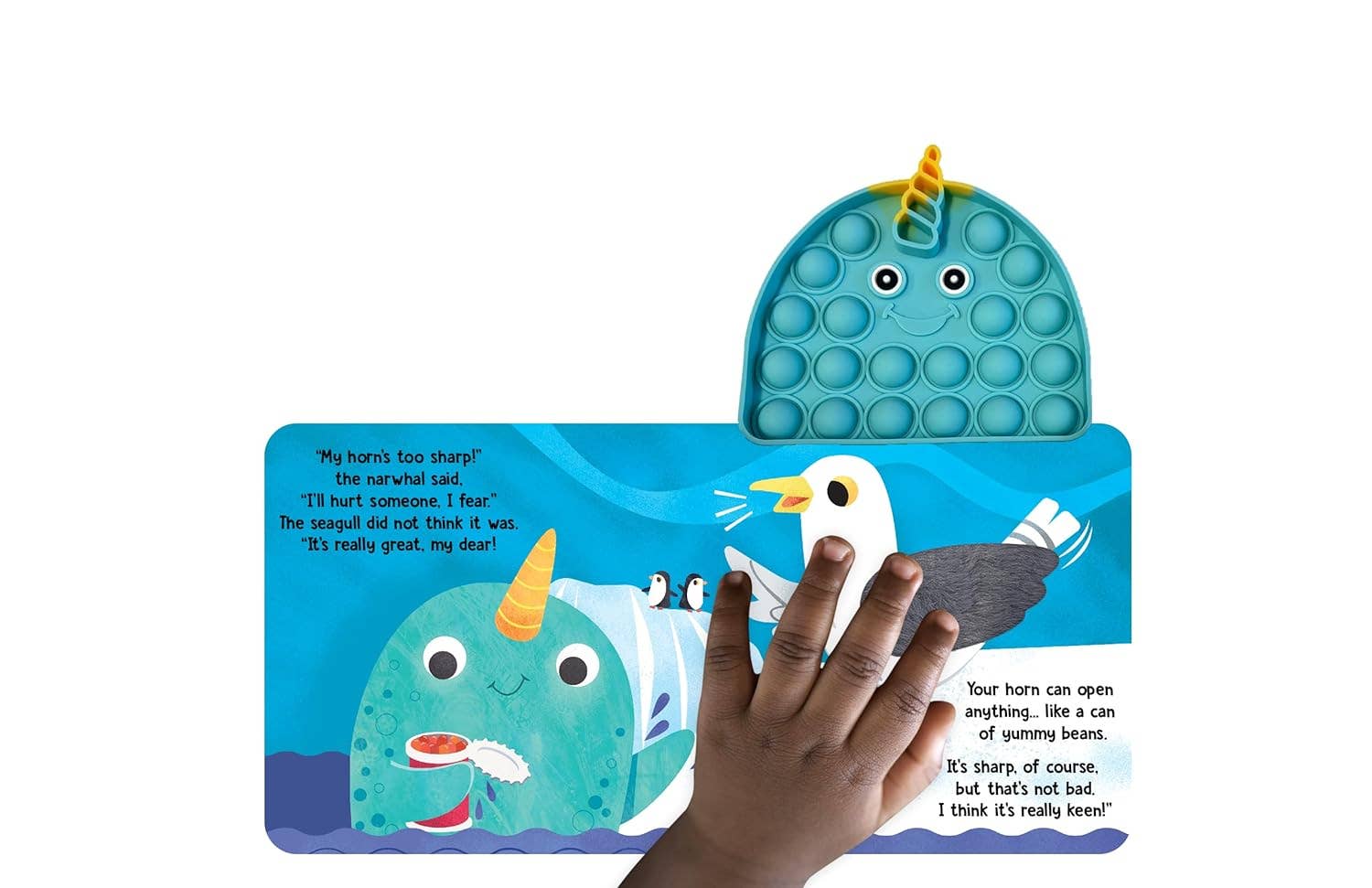 Little Hippo Books - Little Narwhal - Your Sensory Fidget Friend