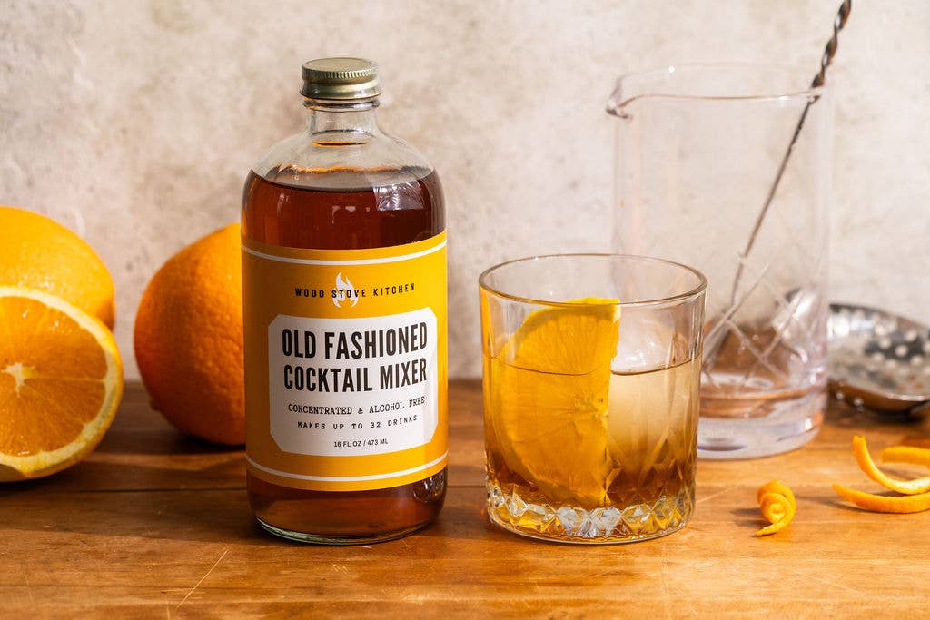 Wood Stove Kitchen - Old Fashioned Cocktail Syrup, 16 fl oz - for Cocktails and M