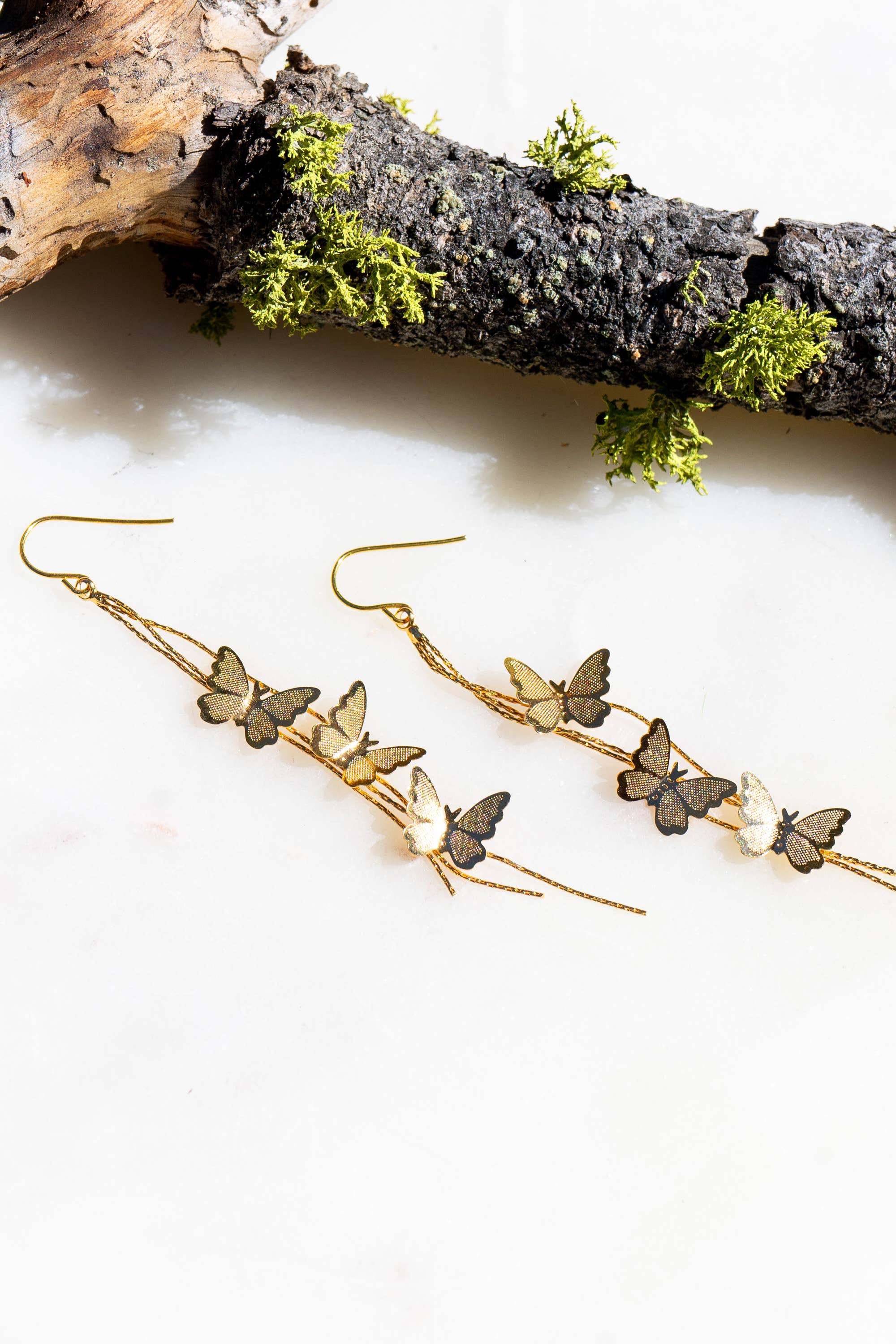 Peter and June - Give Me Butterflies Earring - 18K Gold Plated