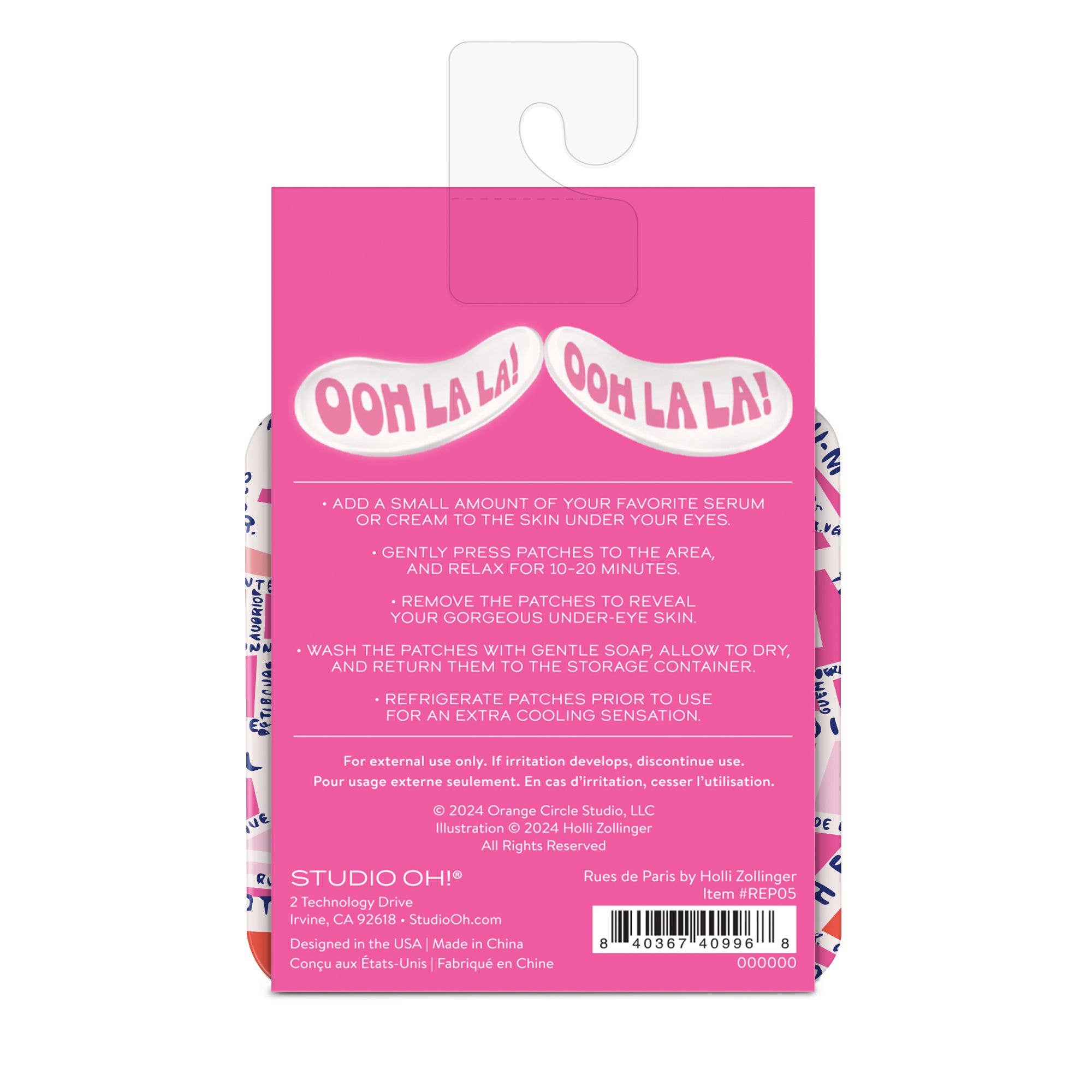 Studio Oh! - Rues de Paris Reusable Under-Eye Patches