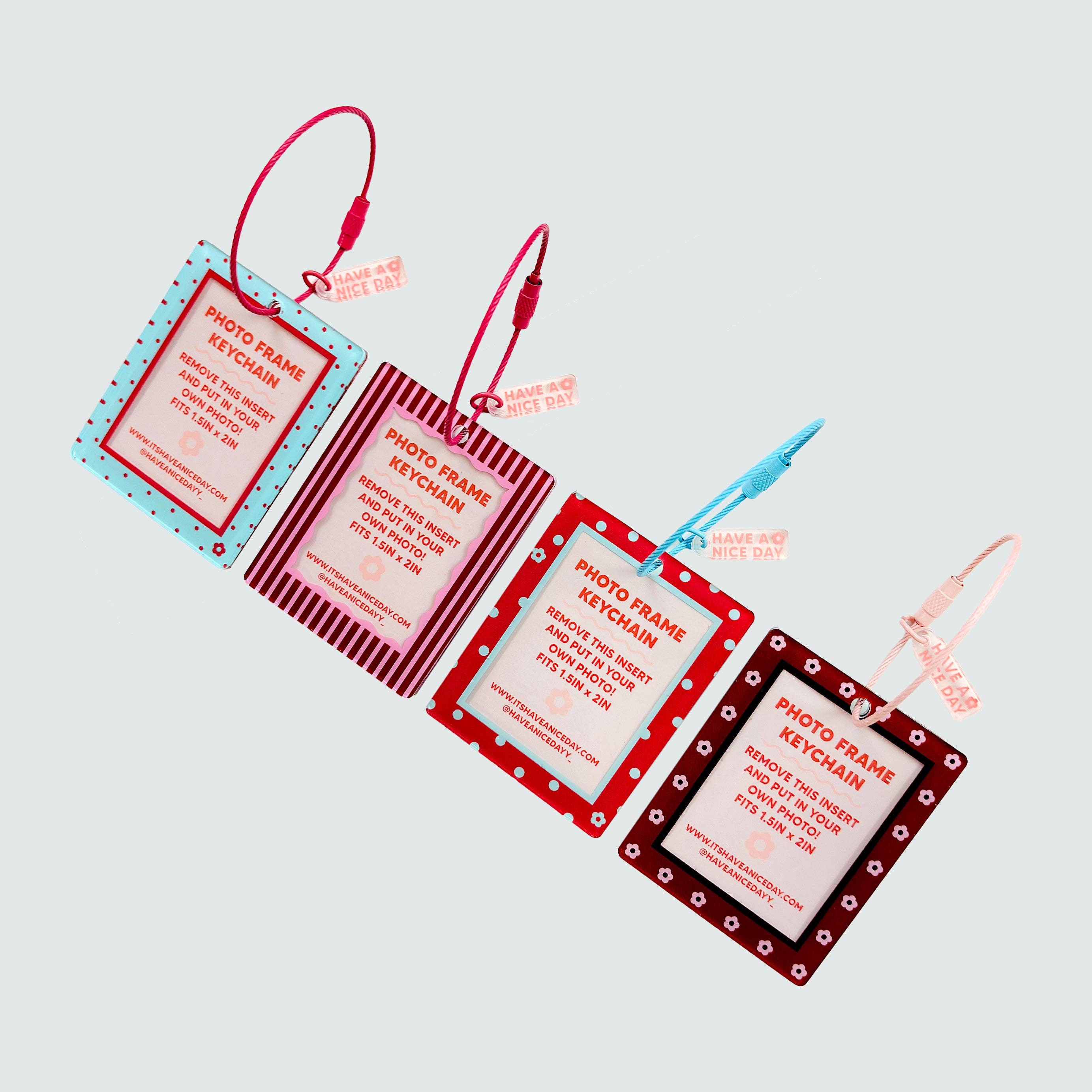 Have A Nice Day - Photo Frame Keychain- Forever & Always