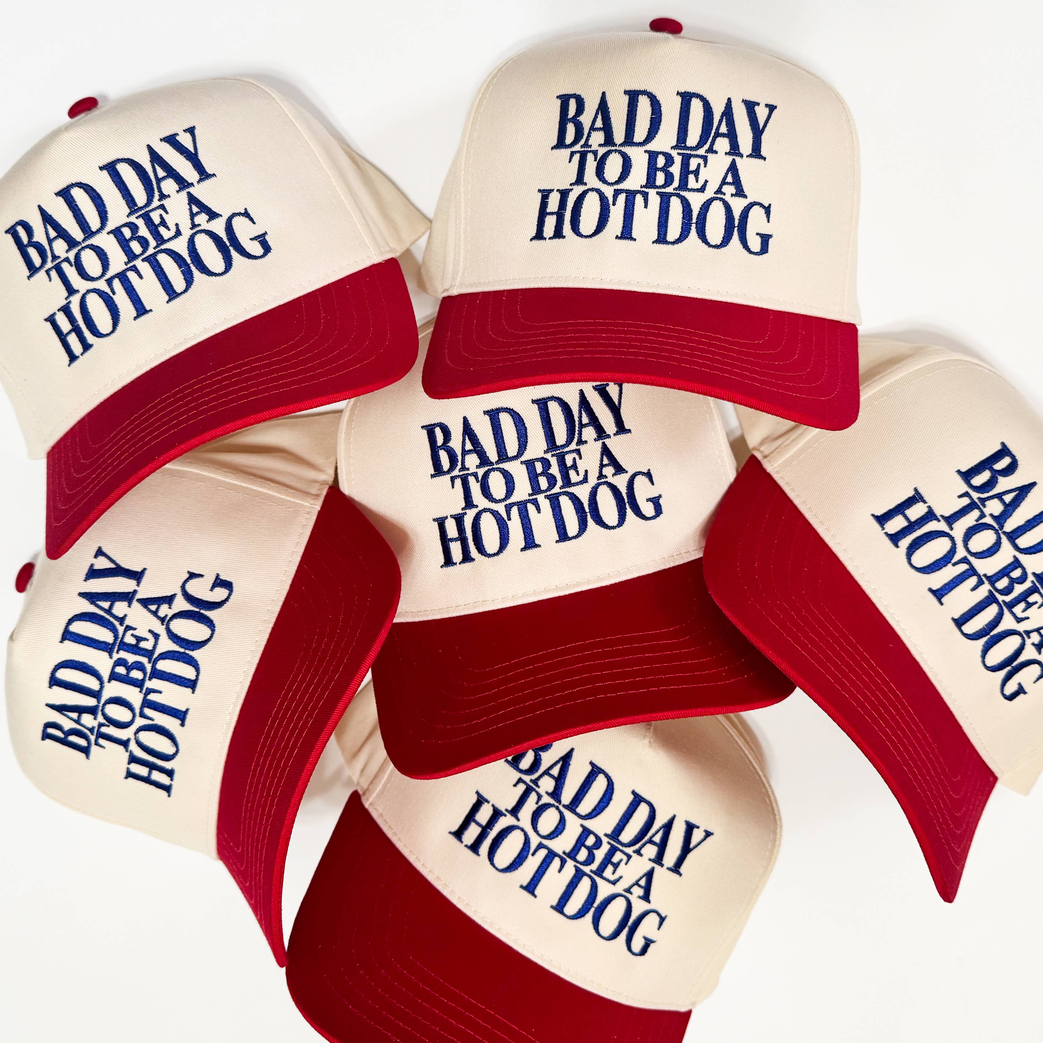 The Babe Co. - Bad Day to Be a Hot Dog Vintage Embroidered Trucker Hat