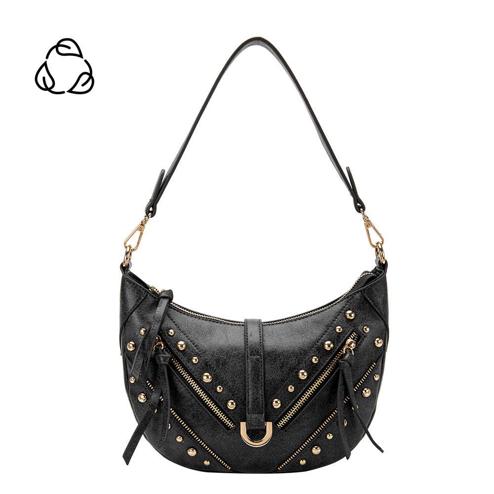 Melie Bianco - Maeve Black Recycled Vegan Shoulder Bag