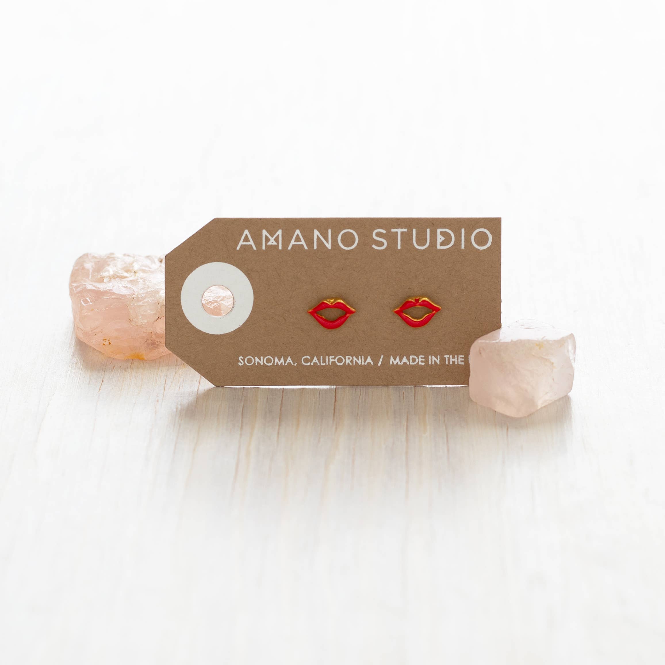 Amano Studio - Red Lips Stud Earrings
