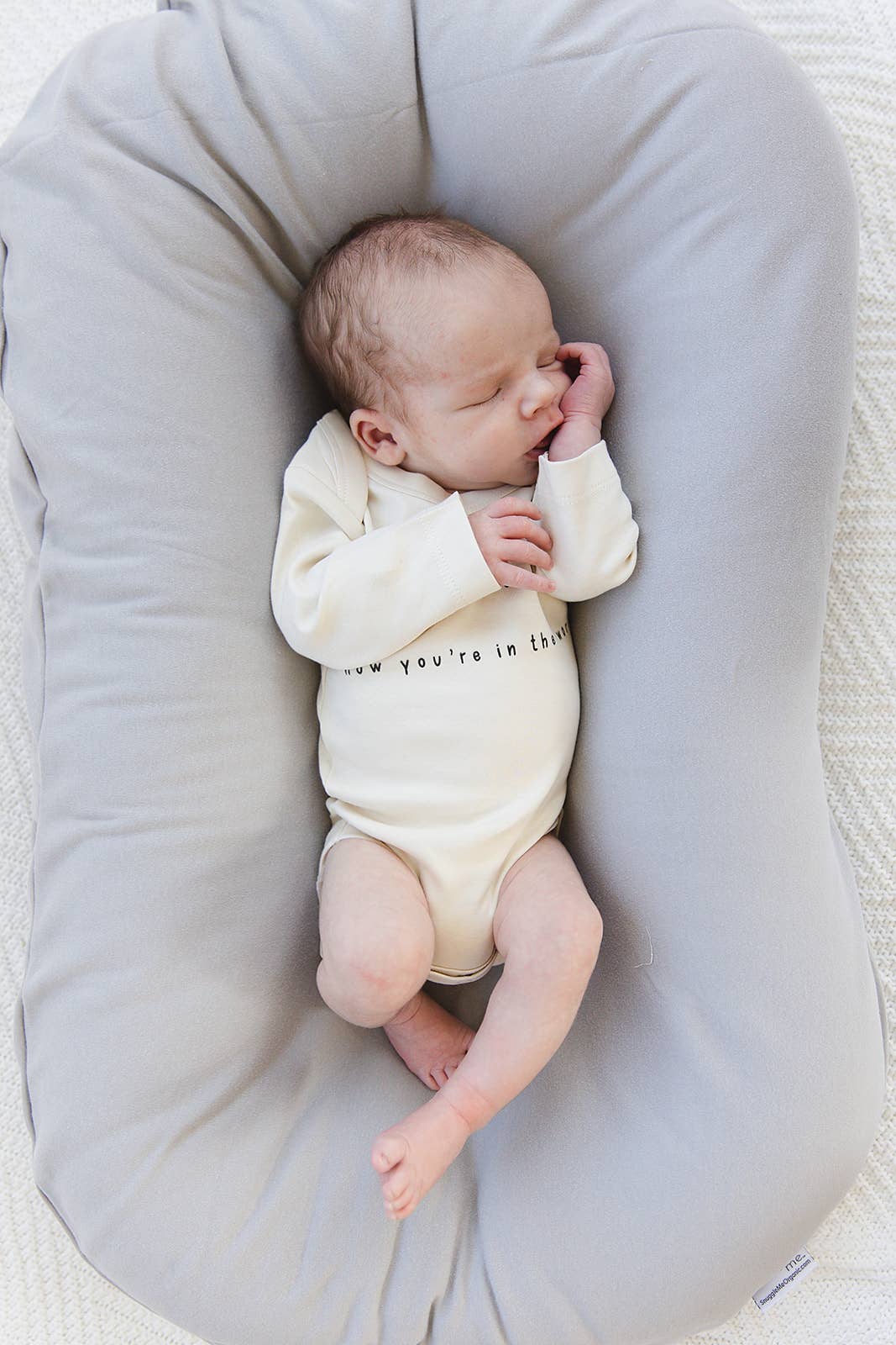 How Wonderful Life is Now You're in The World Organic Onesie:
