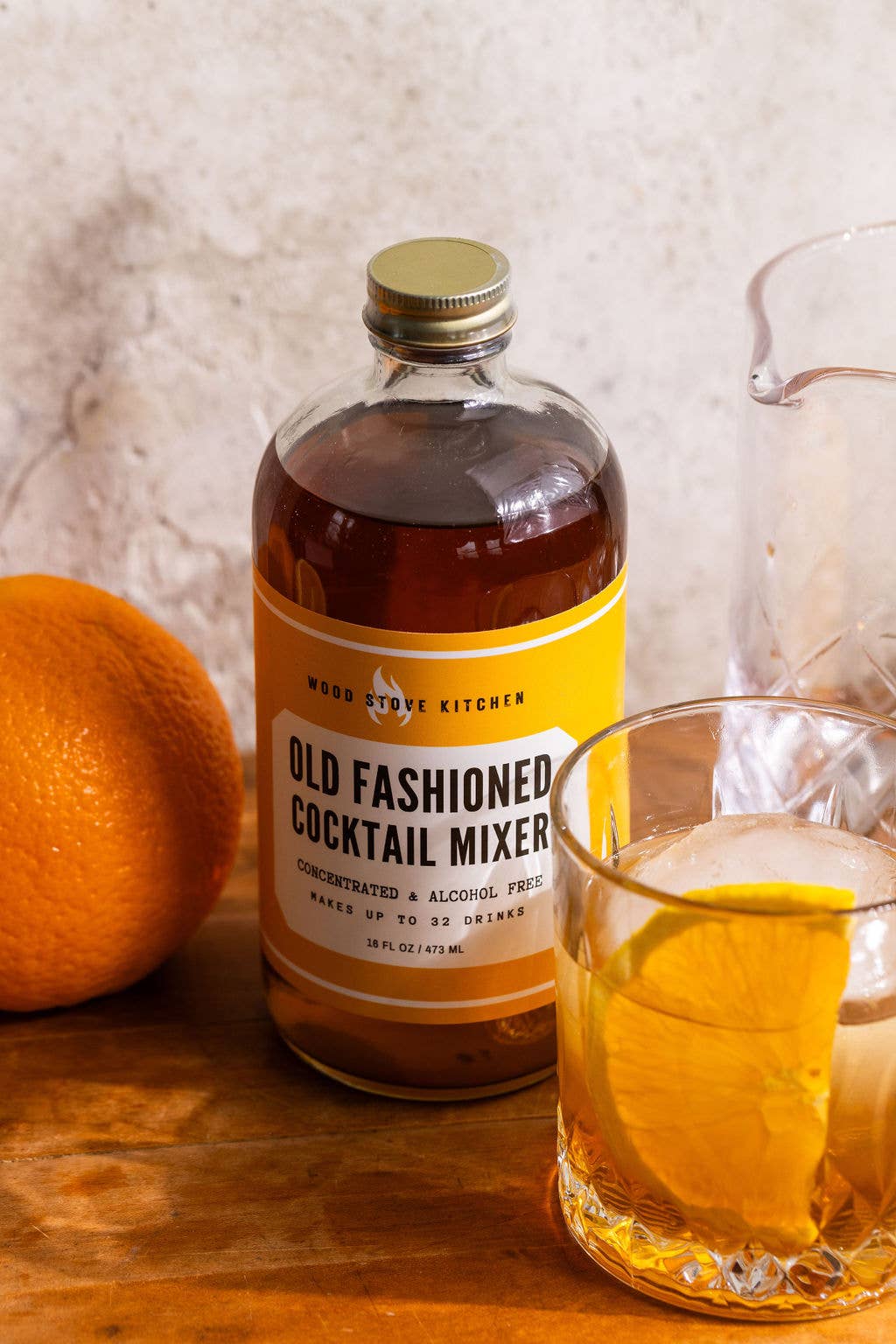 Wood Stove Kitchen - Old Fashioned Cocktail Syrup, 16 fl oz - for Cocktails and M