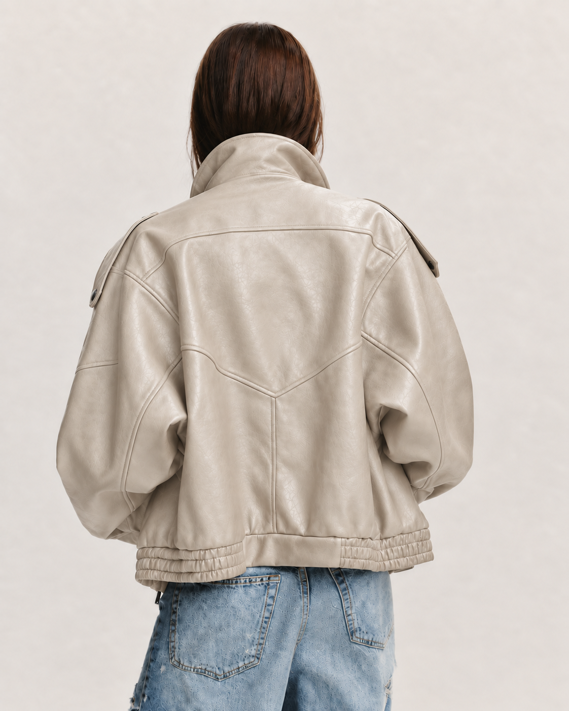 J LINE | LUZINA - OVERSIZED LEATHER BIKER JACKET