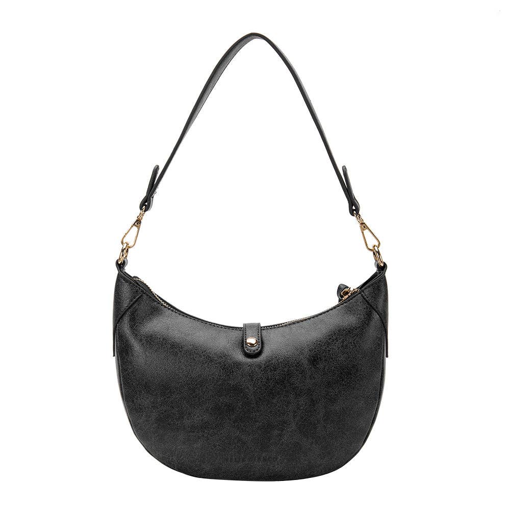 Melie Bianco - Maeve Black Recycled Vegan Shoulder Bag