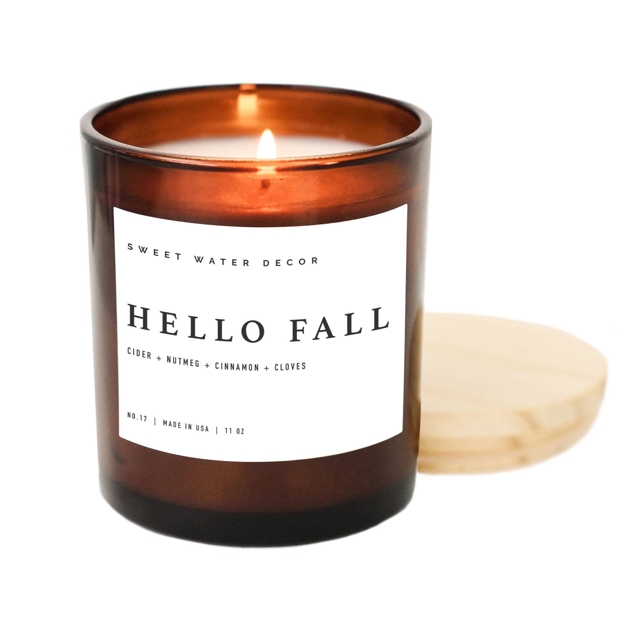 Hello Fall 11 oz Soy Candle -