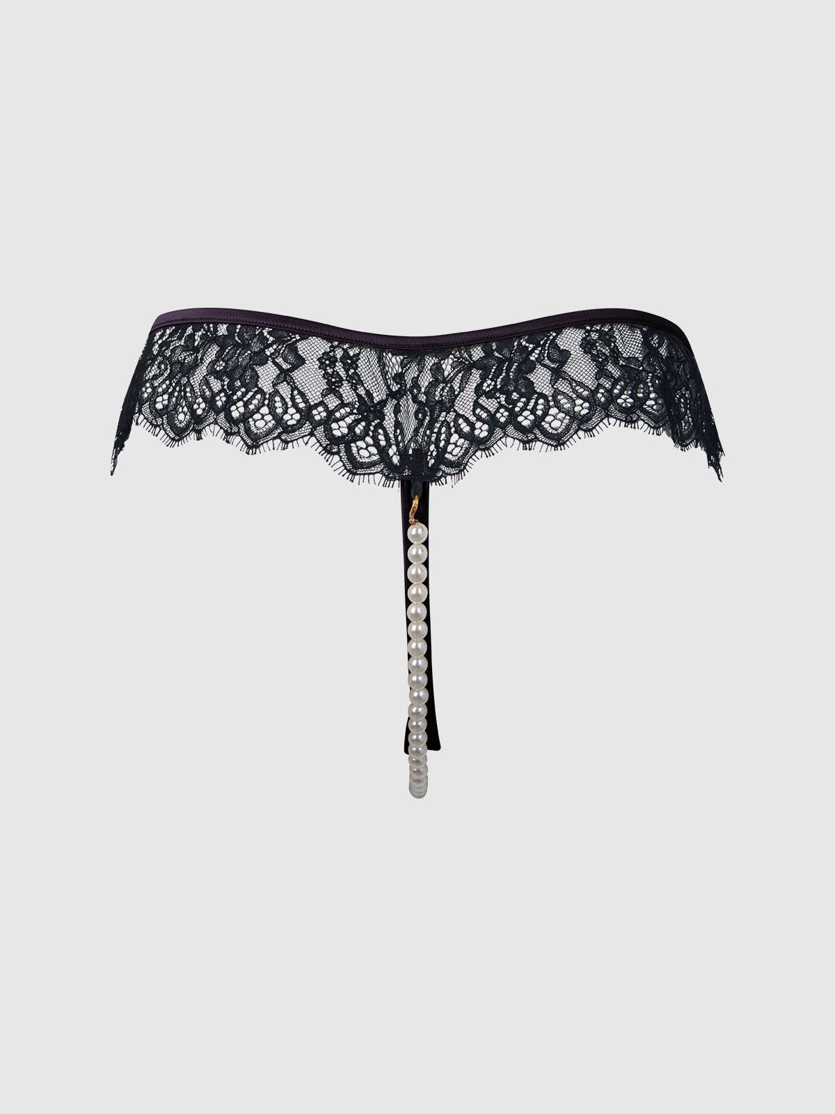 House of Desire - JOCELYN LACE & PEARL CROTCHLESS THONG