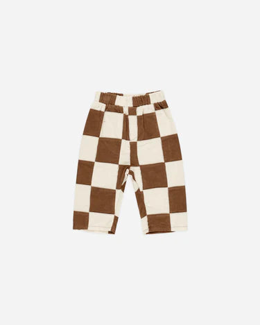 BAGGY CORD PANT || SADDLE CHECK