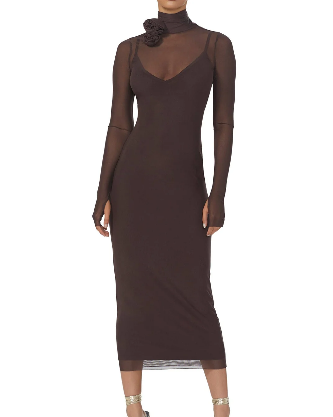 AFRM - Shailene Rosette Dress - Java