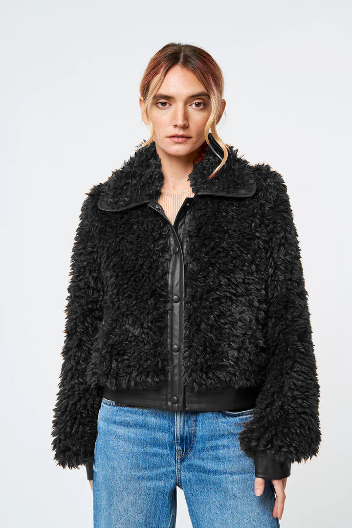 Marza Faux Fur Bomber Jacket