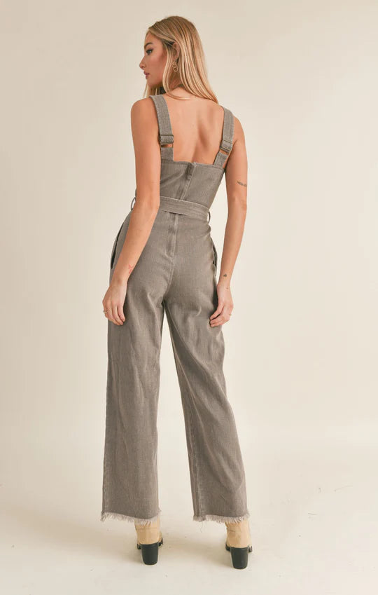 Gia Washed Denim Overall