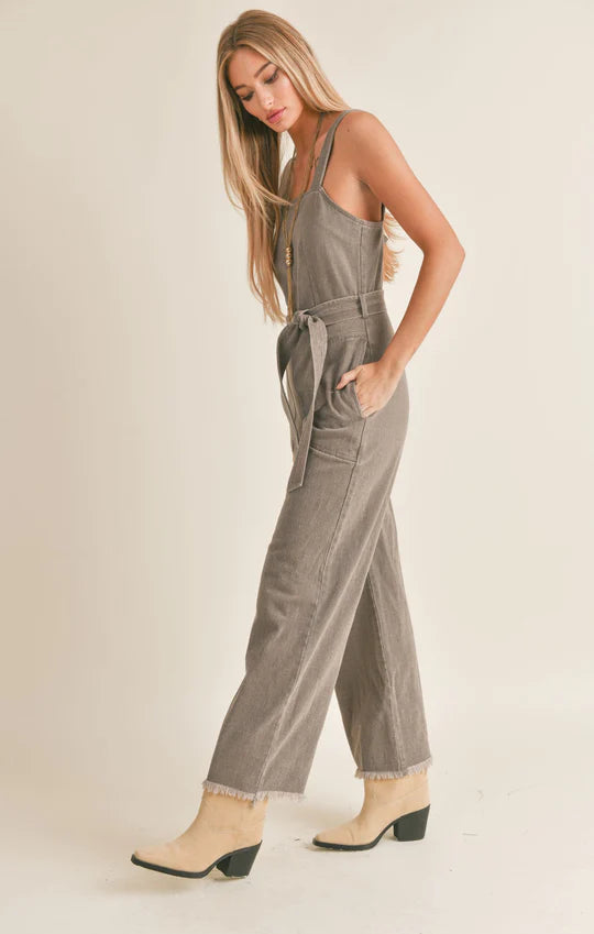 Gia Washed Denim Overall