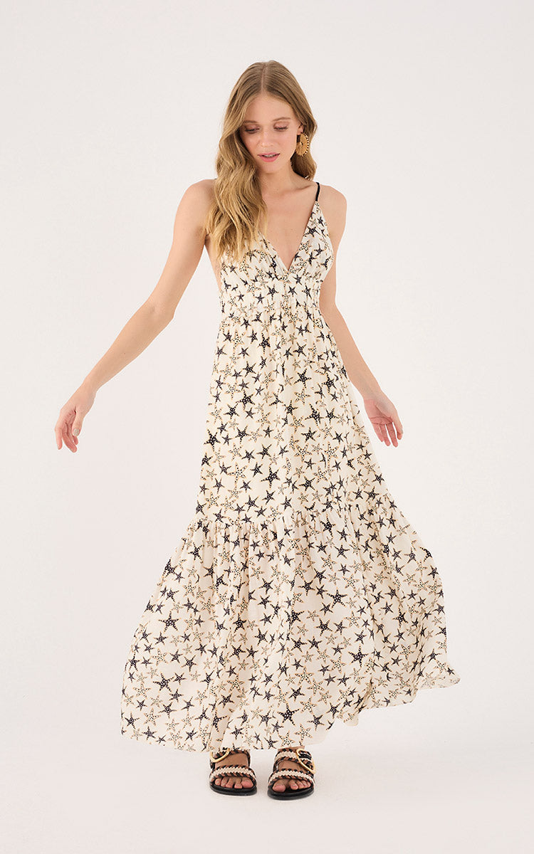 Long Dress In Starry Print