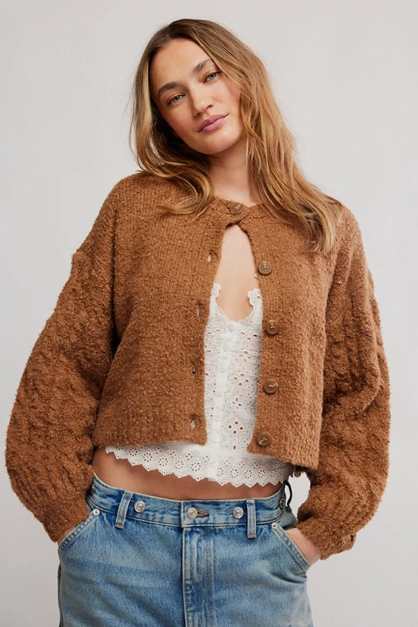 THISTLE CARDI / MACADMIA /