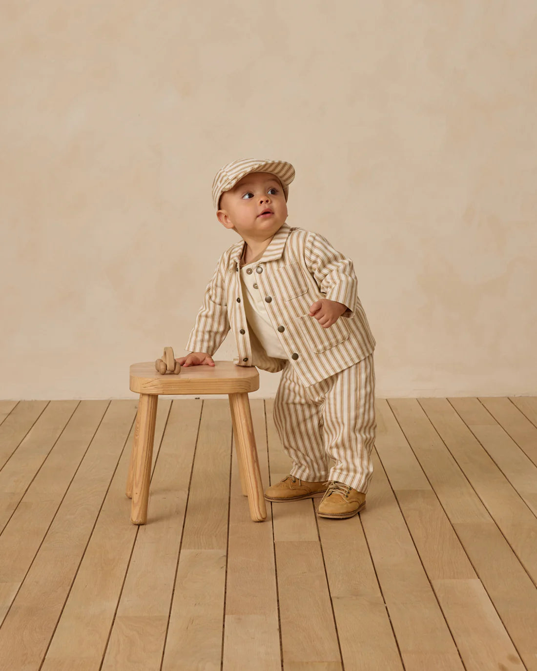 Grayson Pant || Gold Pinstripe