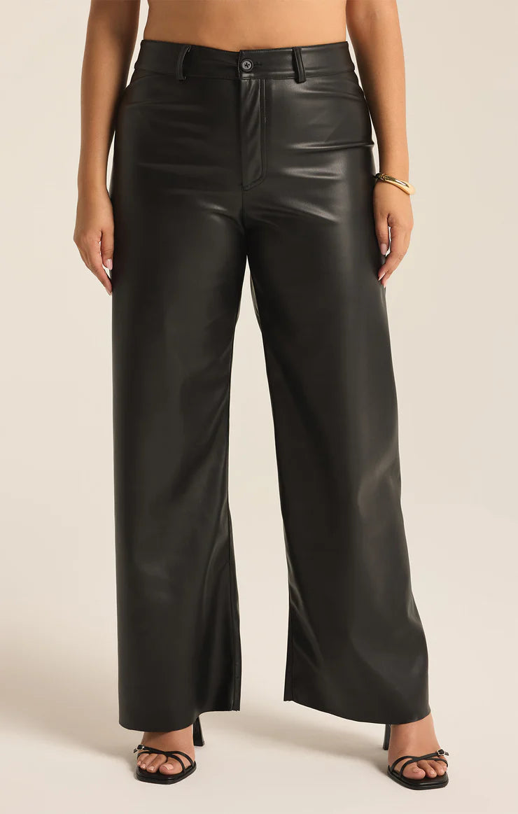 Rilynn Faux Leather Pant Black