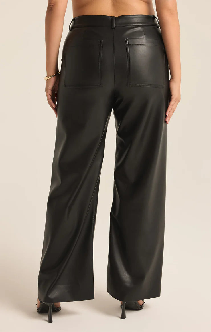 Rilynn Faux Leather Pant Black