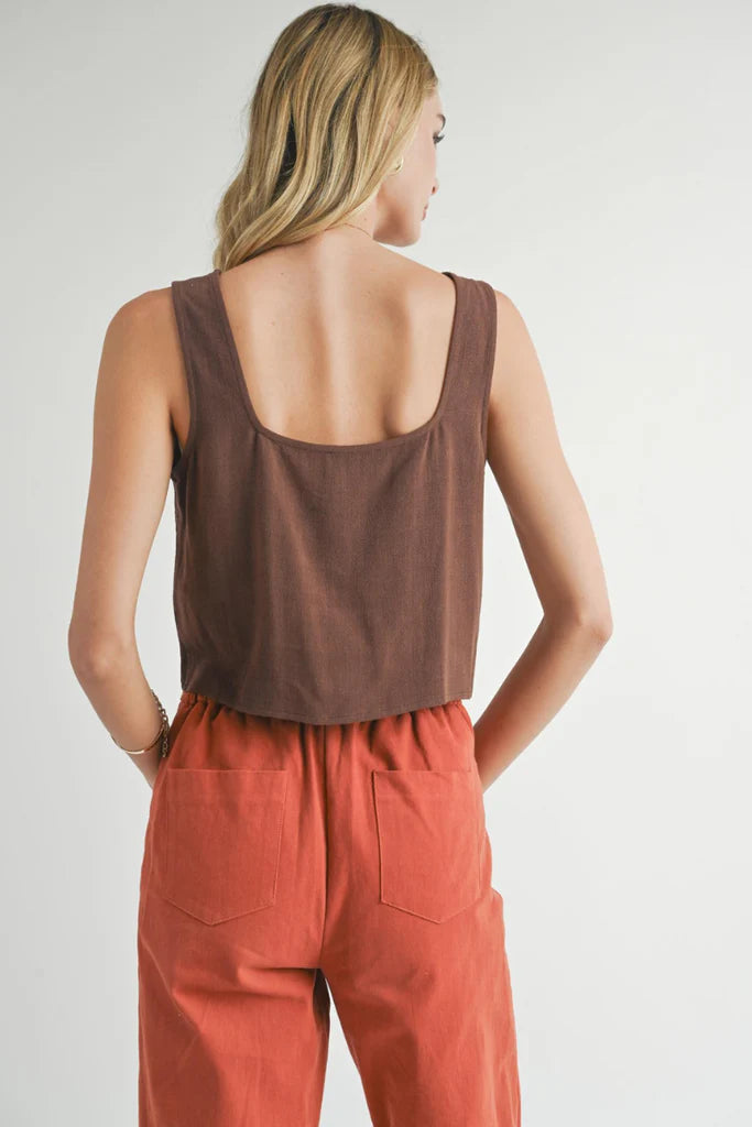 SUGARLOAF SQUARE NECK TANK