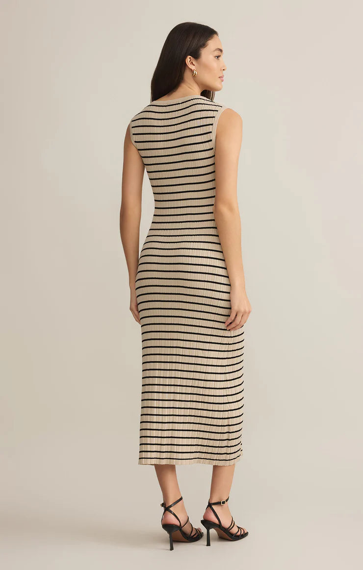 Giselle Stripe Rib Maxi Dress