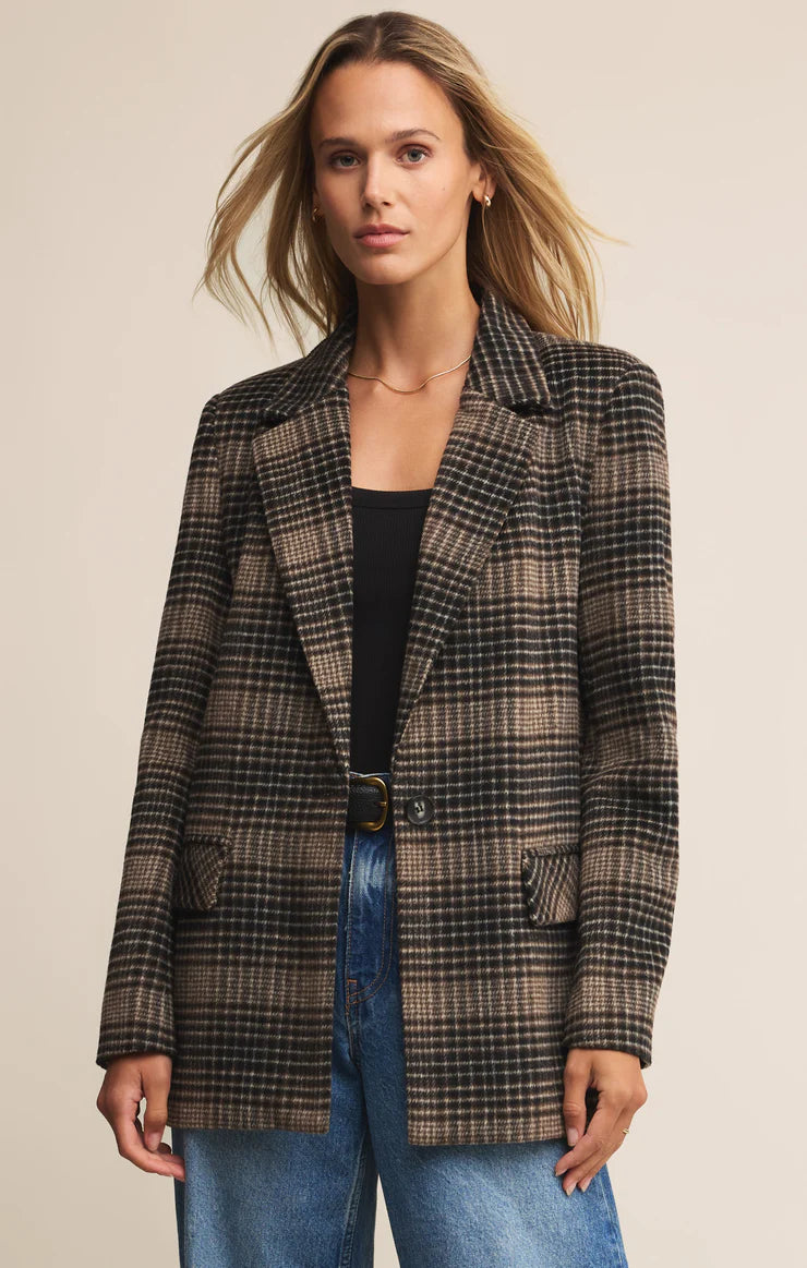 Jackets Kingston Relaxed Plaid Blazer