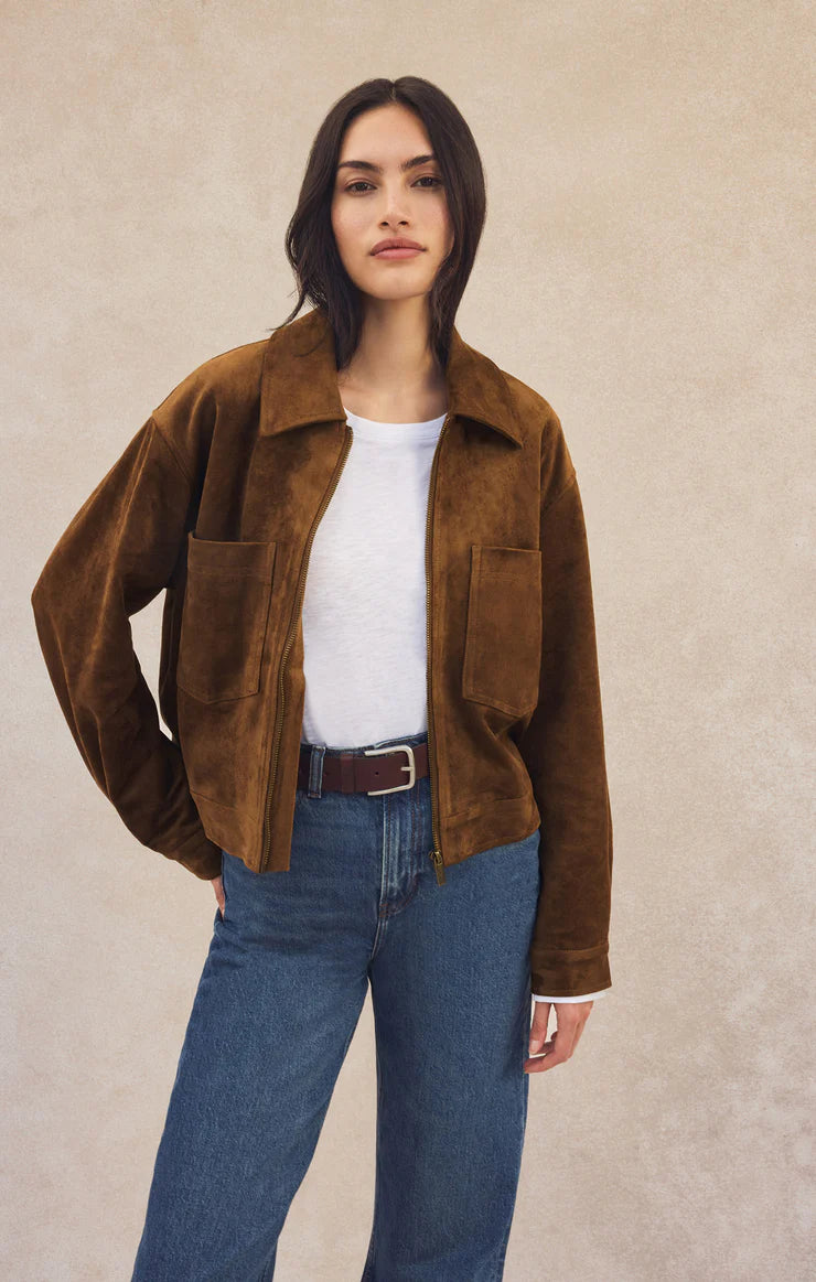 Heritage Faux Suede Jacket