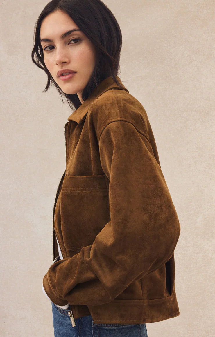 Heritage Faux Suede Jacket