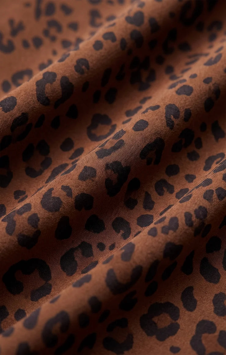 Europa Leopard Skirt Burnt Umber