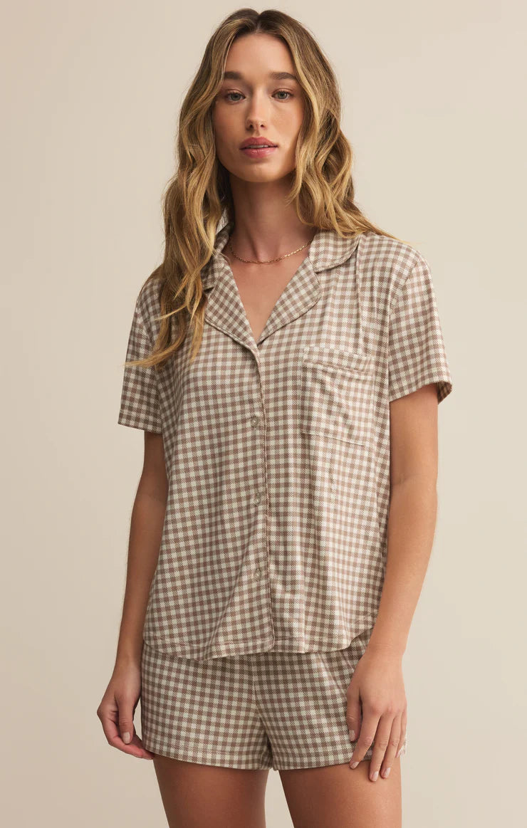 Maddie Gingham Short