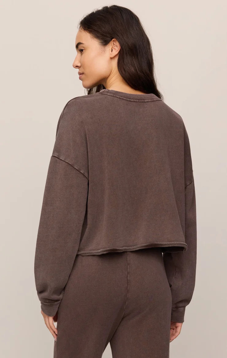 Circuit Sweatshirt Dark Chocolate