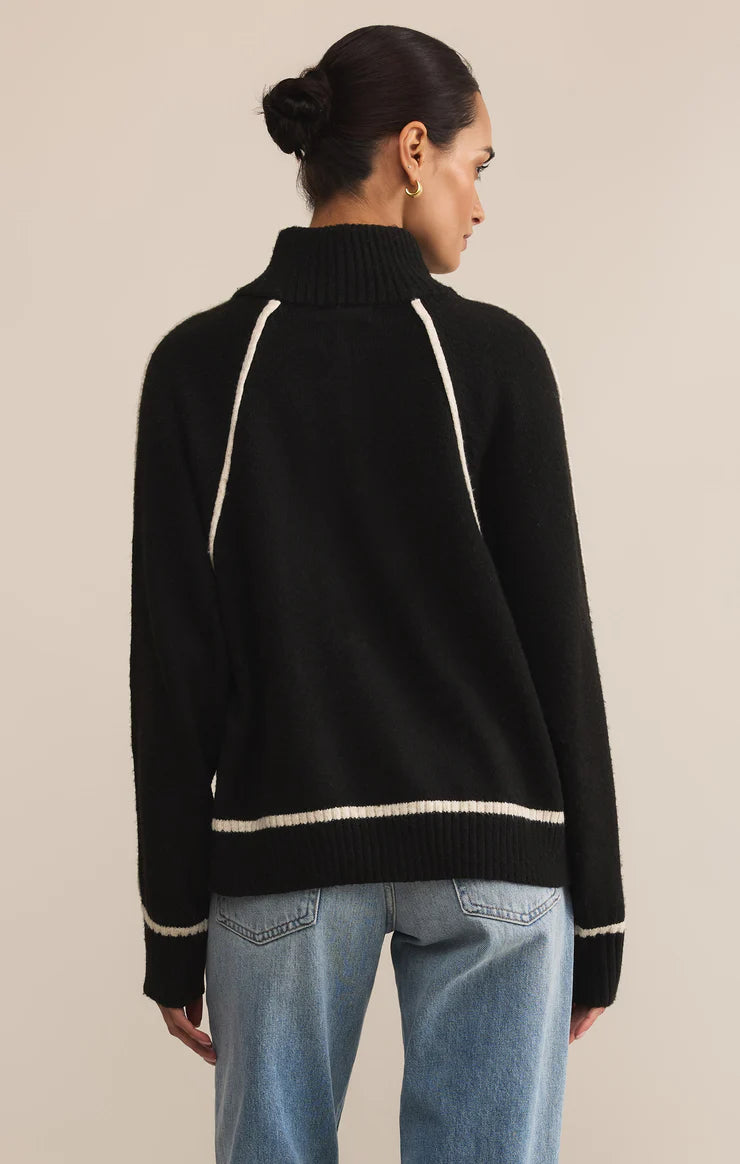 Alps Half Zip Sweater Black